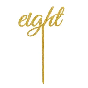 TABLE NUMBERS - Acrylic Gold Glitter Number 1 - 12