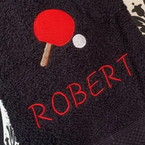 Table Tennis Towel - Grommet & Hook - 550gsm - Personalised