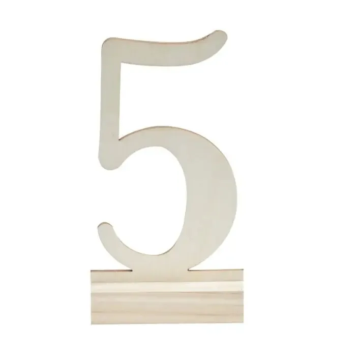 Wooden Wedding Table Numbers 1 - 12