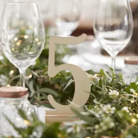 Wooden Wedding Table Numbers 1 - 12