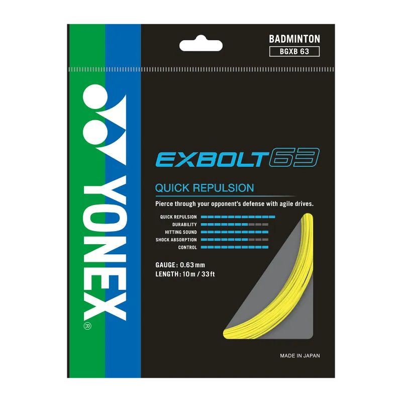 Yonex Exbolt 63 Badminton String - 10m