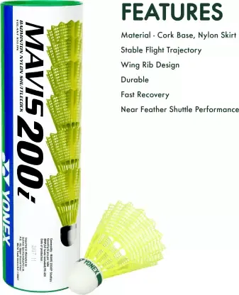 YONEX Mavis 200i Green Cap Nylon Shuttle | KIBI SPORTS
